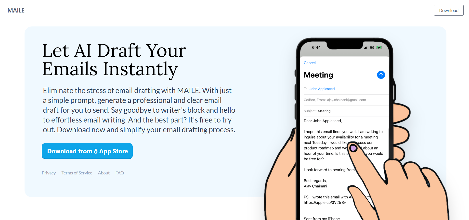 maile - AI Tool Preview