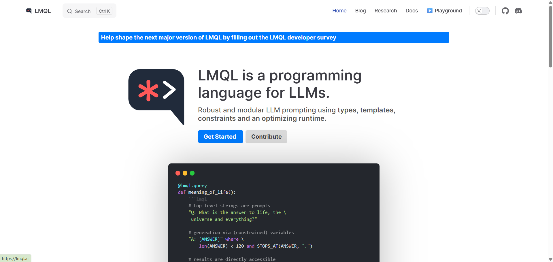 LMQL - AI Tool Preview