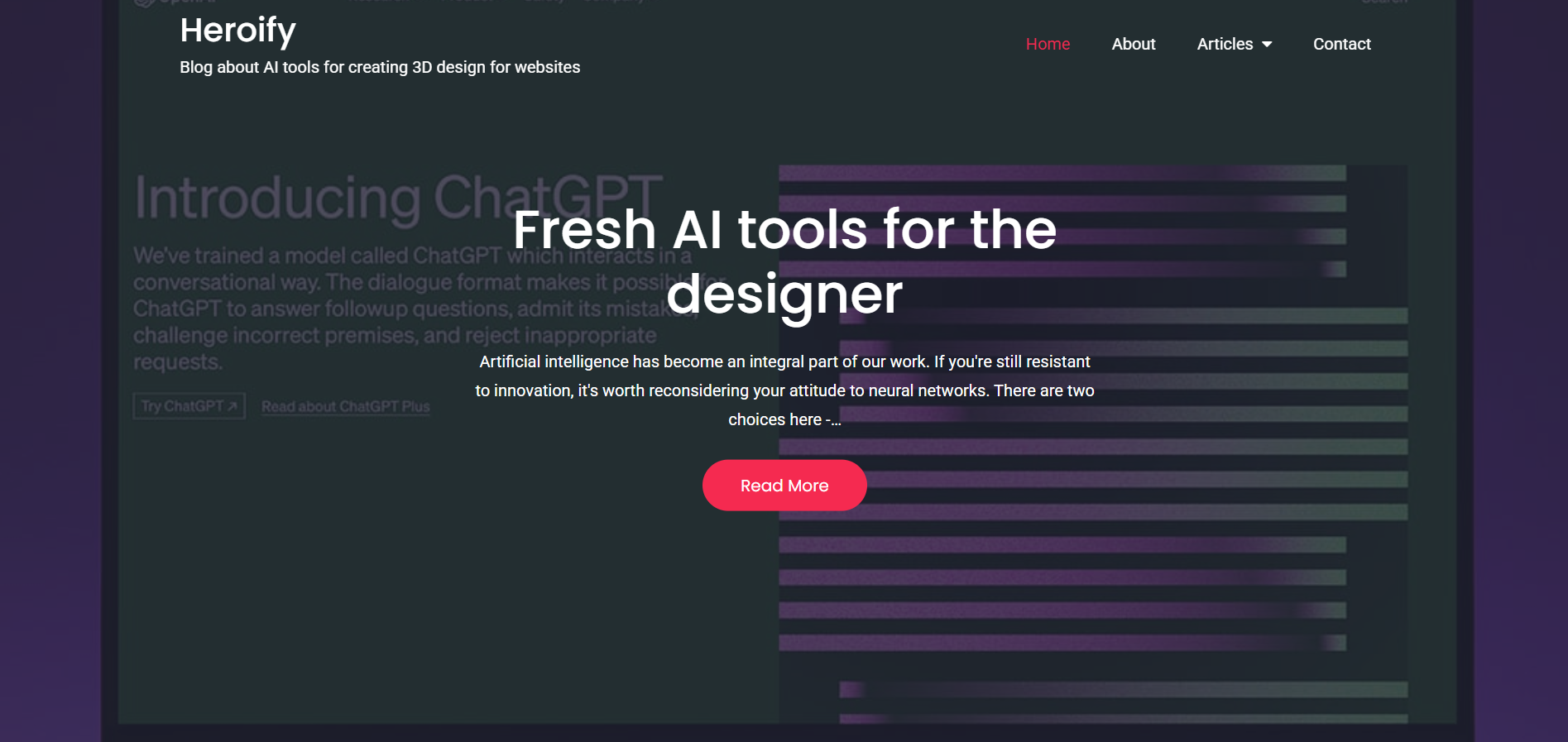 Heroify - AI Tool Preview