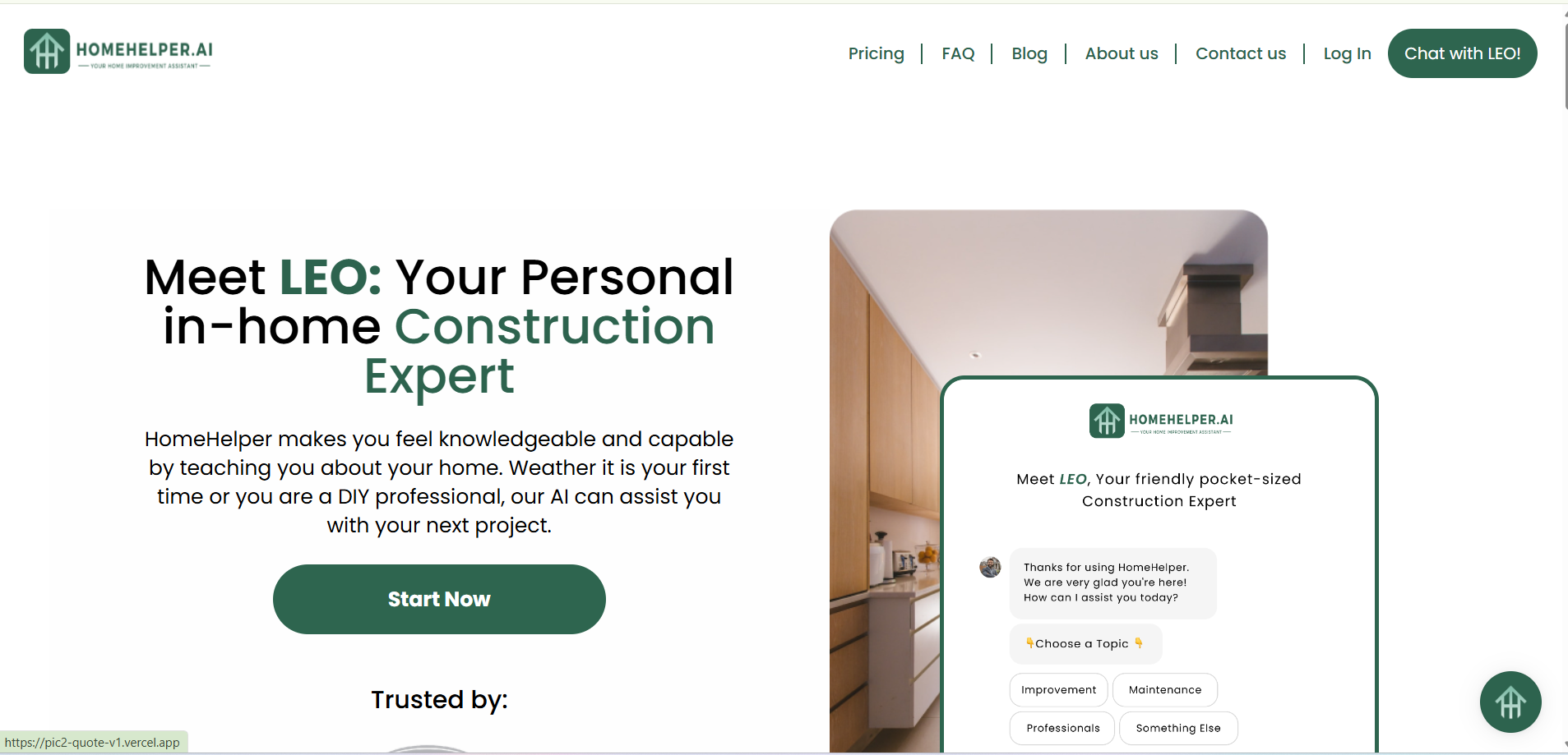 HomeHelper - AI Tool Preview